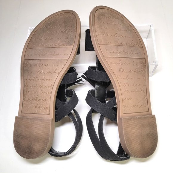 Dr. Scholl's Women’s Black Encore Gladiator Ankle Strap Sandals in Black Size 8 - Picture 6 of 8